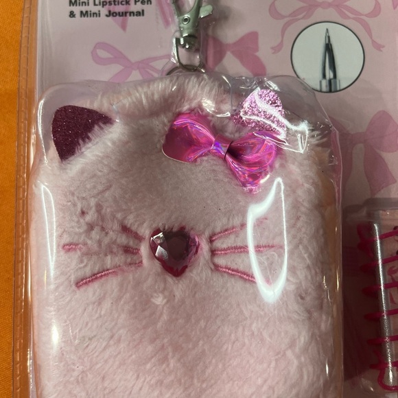 Charming Pink Bow Cat Mini Backpack Set - Picture 2 of 7